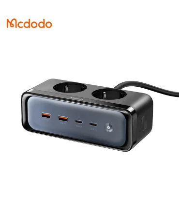 شارژر و چند راهی 70 وات مک دودو مدل MCDODO GaN CH-461| شارژر و چند راهی 70 وات مک دودو مدل MCDODO GaN CH-461 شارژر و چند راهی 2 خروجی پریز 2 خروجی USB 2 خروجی تایپ سی تکنولوژی گن 70 وات برند اورجینال مک دودو 