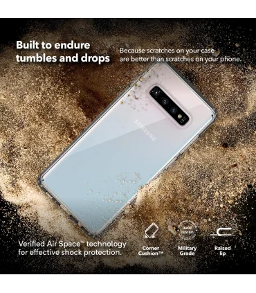 قاب کیس لوژی گلگسی اس 10 پلاس Caseology Waterfall for Galaxy S10 Plus| مناسب اس 10 پلاس کاملا شفاف مقاوم در برابر ضربه برند اورجینال کیس لوژی 