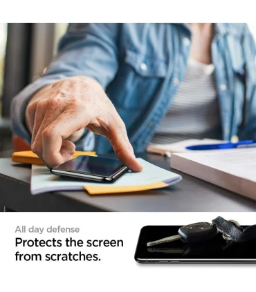 برچسب گلس قالب دار پک 2 عدد اسپیکن ایفون ایکس و 11 پرو Spigen Tempered Glass iPhone 11 Pro|برچسب گلس قالب دار پک 2 عدد اسپیکن ایفون ایکس و 11 پرو Spigen Tempered Glass iPhone 11 Proمناسب ایفون ایکس و 11 پرو کیفیت شیشه بالا چسب عالی دارای قالب نصب اسان پک 2 عددی برند اورجینال اسپیگن 