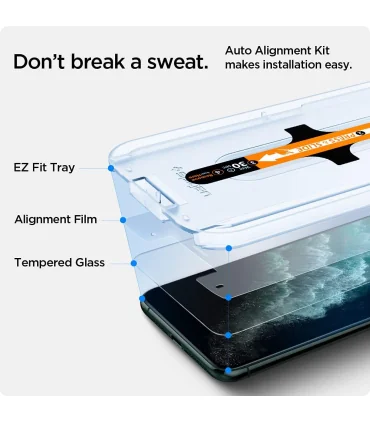 برچسب گلس قالب دار پک 2 عدد اسپیکن ایفون ایکس و 11 پرو Spigen Tempered Glass iPhone 11 Pro|برچسب گلس قالب دار پک 2 عدد اسپیکن ایفون ایکس و 11 پرو Spigen Tempered Glass iPhone 11 Proمناسب ایفون ایکس و 11 پرو کیفیت شیشه بالا چسب عالی دارای قالب نصب اسان پک 2 عددی برند اورجینال اسپیگن 