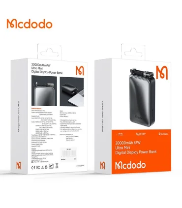 پاوربانک 67 وات 20 هزار میلی امپری مک دودو مدل MCDODO MC-433|پاوربانک 67 وات 20 هزار میلی امپری مک دودو مدل MCDODO MC-433پاوربانک 20 هزار میلی امپری mc-433 67 واتی طراحی زیبا و کوچک کیفیت بالا برند اورجینال مک دودو 