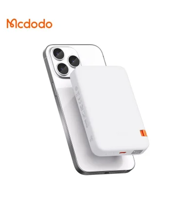 پاوربانک مگسیف دار مک دودو 10 هزار میلی امپر MCDODO MC-510| &nbsp;پاوربانک مگسیف دار&nbsp;مک دودو 10 هزار میلی امپر MCDODO MC-510 پاوربانک مک سیف دار 10 هزار میلی امپر 2 رنگ سفید و مشکی 10 وات کابلی کیفیت ساخت بالا برند اورجینال مک دودو