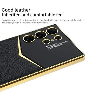 قاب لاکچری چرم لوکس برند جی کی کی گلگسی اس 24 اولترا Case Gkk LUX S24 ultar|قاب لاکچری چرم لوکس برند جی کی کی  گلگسی اس 24 اولترا Case Gkk LUX S24 ultarمناسب  گلگسی اس 24 اولترا طراحی فوق العاده زیبا دارای محافظ لنز ساخته شده از چرم مصنوعی ، کریستال براق و tpu مناسب افراد خاص پسند برند اورجینال جی کی کی 