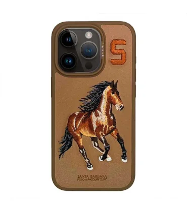 قاب ایفون 15 پرو مکس چرمی پولو مدل Santa Barbara Case iPhone 15 Pro Max Polo BORIS|قاب چرمی پولو مخصوص ایفون 15 پرومکسقاب پولو&nbsp; ایفون 15 پرومکس BORIS برند اورجینال پولو کیفیت ساخت بالا طراحی فوق العاده دوخته شده طرح اسب رنگ زیبا ساخت شرکت سانتاباربارا 