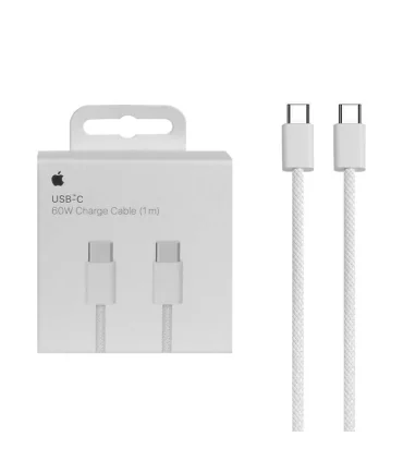 کابل شارژ دو سر تایپ سی 60 وات اورجینال اپل 1 متر Apple USB-C 60W Charge Cable A2795