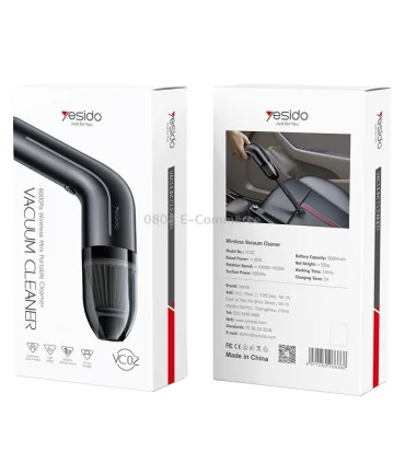 جارو شارژی یسیدو مدل توان Yesido VC02 6000PA