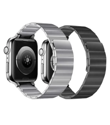 بند اپل واچ مگنتی لینک سایز 42/44/45/49 Magnetic Metal Link Band For Apple Watch