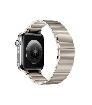 بند اپل واچ مگنتی لینک سایز 42/44/45/49 Magnetic Metal Link Band For Apple Watch