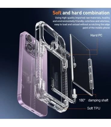 قاب شفاف کارت خور ایفون 16 پرو Case card Cristal Iphone 16 PRO