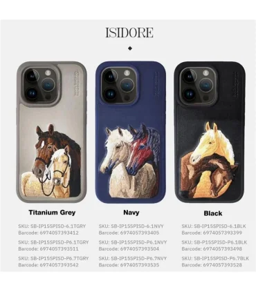 قاب ایفون 16 پرو مکس چرمی پولو مدل Santa Barbara Case iPhone 16 Pro Max Polo ISIDORE