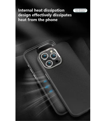 قاب چرمی مگسیف دار ایکس لول ایفون 16 پرومکس Case MAG X-LEVEL Iphone 16 Pro Max