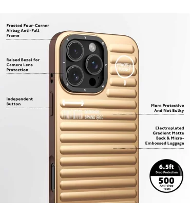 قاب یانگ کیت ایفون 15 پرو مکس Youngkit true color Luggage inspired Series Iphone 15 Pro Max