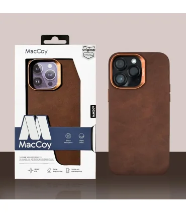 قاب چرمی مگسیف دار مک کوی ایفون 16 پرو مکس ENORMOUS LEATHER MAGSAFE CASE MACCOY IPHONE 16 PRO MAX|مناسب ایفون 16 پرومکسچرم با کیفیتمقاوم در برابر ضربهمگسیف قویبرند اورجینال مک کوی