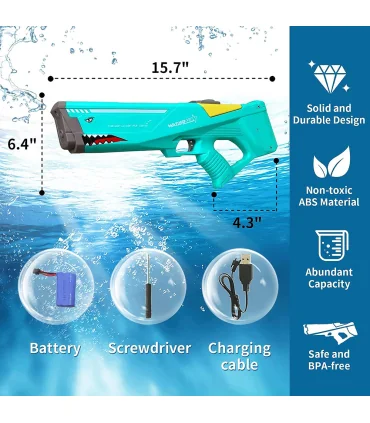 تفنگ آبپاش داوین شارژی Shark Electric Water Gun Davin
