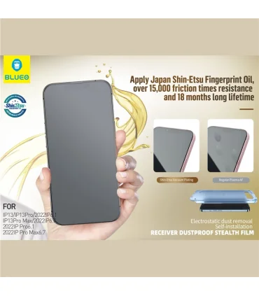 گلس قالب نصب بلوئو آیفون 16 پرومکس Glass Blueo Receiver Dustproof applicator iPhone 16 Pro Max