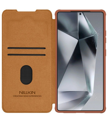 کیف چرم نیلکین اس 25 اولترا Nillkin Qin Pro Leather Case Galaxy S25 Ultra