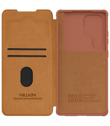 کیف چرم نیلکین اس 25 اولترا Nillkin Qin Pro Leather Case Galaxy S25 Ultra