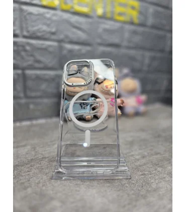 قاب مگسیف دار نگین دور لنز ایفون 16 پرو مکس Case Mag Merit Iphone 16 pro max