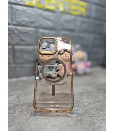 قاب مگسیف دار نگین دور لنز ایفون 16 پرو Case Mag Merit Iphone 16 pro
