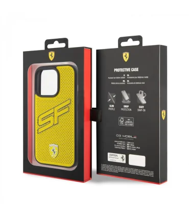 قاب چرمی فراری ایفون 15 پرومکس Case Cgmoblie Ferrari SF Iphone 15 pro max