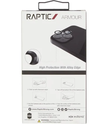 پک دو عددی محافظ لنز آیفون 15 ایکس دوریا X-doria Raptic Armour iphone 15 Camera Lens