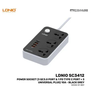 چند راهی برق الدینیو مدل LDNIO SC3412