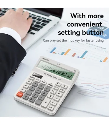 ماشین حساب دیجیتال یسیدو Yesido EC10 Dual Power Source Calculator