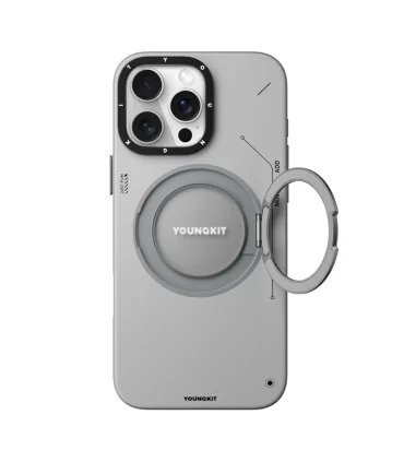 قاب یانگ کیت ایفون 16 پرو Youngkit Leather 360 Rotation Ring Stand Iphone 16 Pro