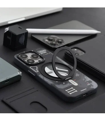 قاب یانگ کیت ایفون 16 پرو Youngkit Cyberpunk 360 rotation Ring Stand Iphone 16 Pro