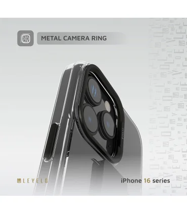 قاب لولو ایفون 16 پرومکس Levelo Graphia Silicone Grip Iphone 16Pro Max