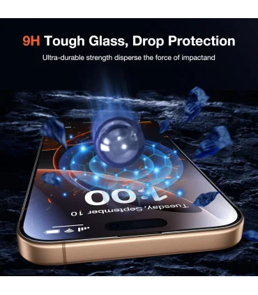 گلس قالب نصب اسان کوزوم ایفون 16 پرو KUZOOM PROTECT IP16 PRO