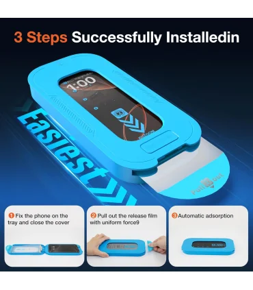 گلس قالب نصب اسان کوزوم ایفون 16 پرو KUZOOM PROTECT IP16 PRO