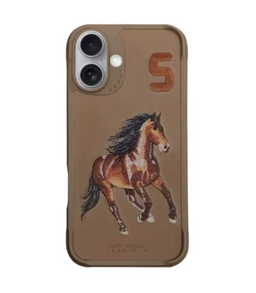 قاب ایفون 16چرمی پولو مدل Santa Barbara Case iPhone 16 Polo BORIS