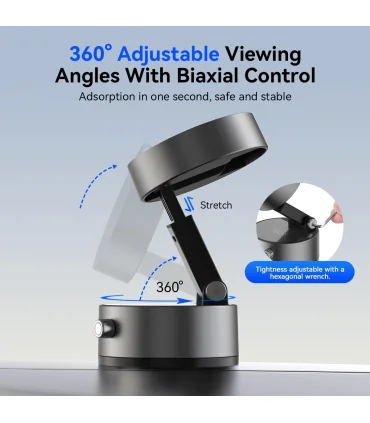 هولدر وکیومی مکانیکی قوی Vacuum Magnetic Suction Phone Holder