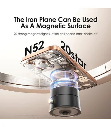 هولدر وکیومی مکانیکی قوی Vacuum Magnetic Suction Phone Holder