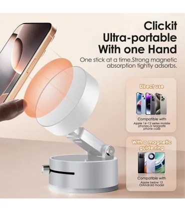 هولدر وکیومی مکانیکی قوی Vacuum Magnetic Suction Phone Holder