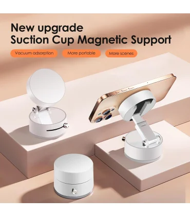 هولدر وکیومی مکانیکی قوی Vacuum Magnetic Suction Phone Holder