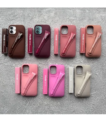 قاب ایفون 15 همراه لیپ گلاس رود Case Iphone 15 rhode