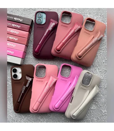 قاب ایفون 15 همراه لیپ گلاس رود Case Iphone 15 rhode