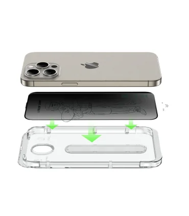 گلس قالب نصب اسان گرین لاین مدل پیکاسو ایفون 16ای Green Lion 3D Glass PICASSO iphone 16e