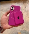 قاب سیلیکونی مگسیف دار ایفون 16 پرومکس همراه با جاکارتی Case Silicon Mag Iphone 16 Pro Max