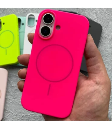 قاب سیلیکونی مگسیف دار ایفون 16 پرومکس همراه با جاکارتی Case Silicon Mag Iphone 16 Pro Max