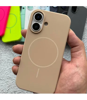 قاب سیلیکونی مگسیف دار ایفون 16 پرومکس همراه با جاکارتی Case Silicon Mag Iphone 16 Pro Max