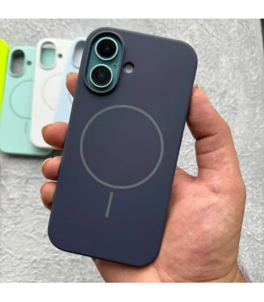 قاب سیلیکونی مگسیف دار ایفون 16 پرومکس همراه با جاکارتی Case Silicon Mag Iphone 16 Pro Max