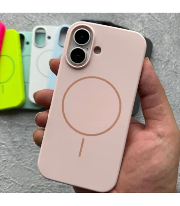 قاب سیلیکونی مگسیف دار ایفون 16 پرومکس همراه با جاکارتی Case Silicon Mag Iphone 16 Pro Max