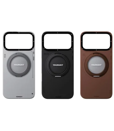 قاب یانگ کیت ایفون 17 پرومکس Youngkit Leather 360 Rotation Ring Stand Iphone 17 Pro Max