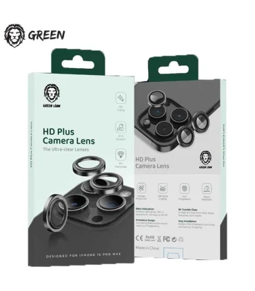 گلس لنز رینگی گرین ایفون 17 پرومکس Green Lion HD Plus Camera Lens Iphone 17 pro max|گلس لنز رینگی گرین ایفون Green Lion HD Plus Camera Lens ا proمخصول ایفون 17 پرومکس محافظت کامل از لنز های دوربین کیفیت ساخت بالا ساخته شده از شیشه تمپر شده و فلز چسبندگی قوی برند اورجینال گرین لاین 
