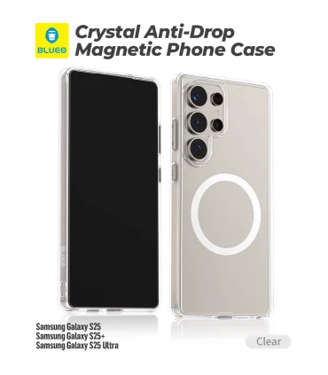 قاب مگسیف دار بلو اس 26 اولترا Blueo Crystal Drop Resistance Magsafe Case S26 Ultra