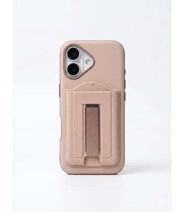 قاب مگنتی هولدردار ایفون Iphone 16 ProMax به همراه جاکارتی مگ سیف و استند فلزی