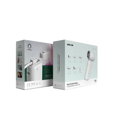 پاوربانک 10000 و پنکه چندکاره گرین لاین Green Lion Multifunctional Powerbank and Fan GNMFPBFANWH